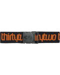 32 Cut-Out Belt Belt - Black/Orange