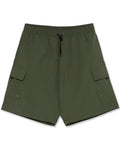 Short Utility Swim Shorts - Dark Olive
