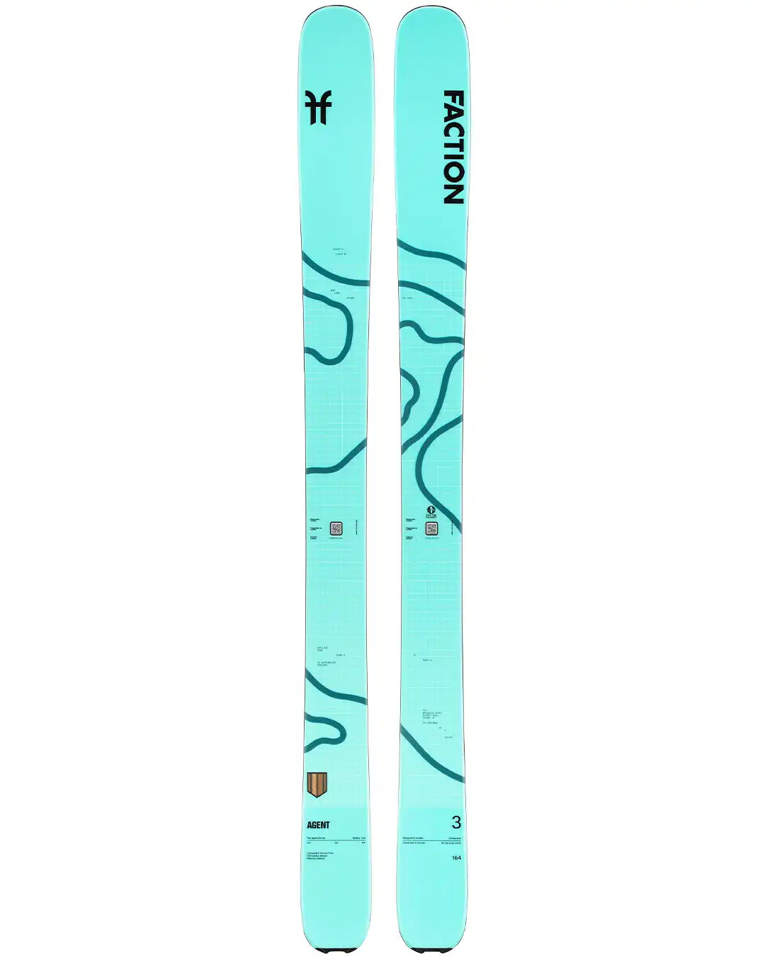 Skis Agent 3 - Ice Bleu 2026