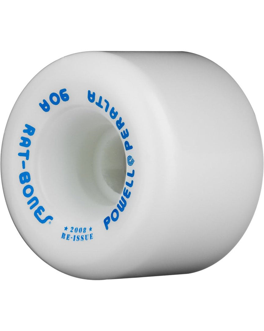 Rat Bones 90A Skateboard Wheels - White