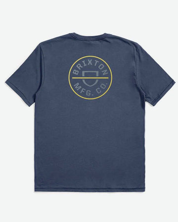 Crest Ii S/S Standard T-Shirt- Washed Navy/Chinois Green/Acacia