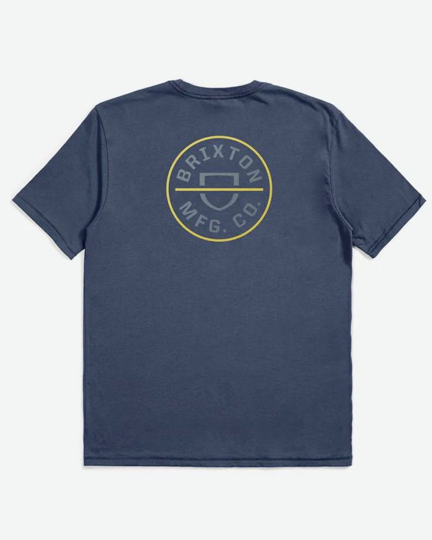 Crest Ii S/S Standard T-Shirt- Washed Navy/Chinois Green/Acacia