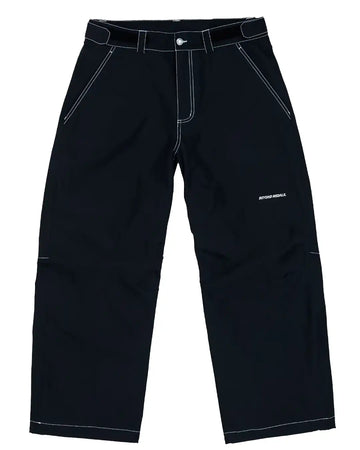 Stitch Snow Pants - Black