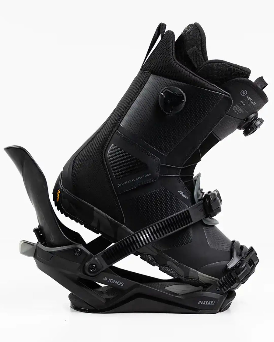 Mercury Fase Snowboard Bindings - Eclipse Black 2026