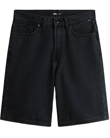 Check-5 Baggy Denim Shorts - Washed Black