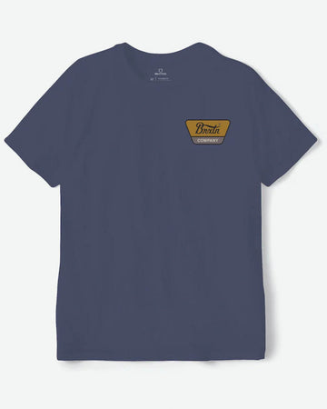 Linwood S/S T-Shirt - Washed Navy/Golden Brown/Dusk