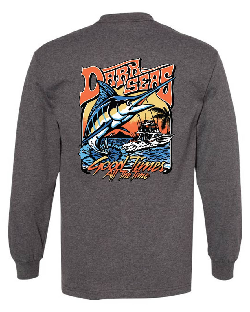 Key West Ls Long Sleeve T-Shirt - Charcoal Heather