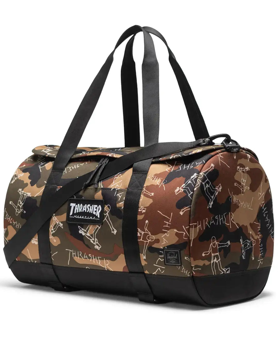 Thrasher Gonz Heritage Skate Duffle Bag - Woodland Camo