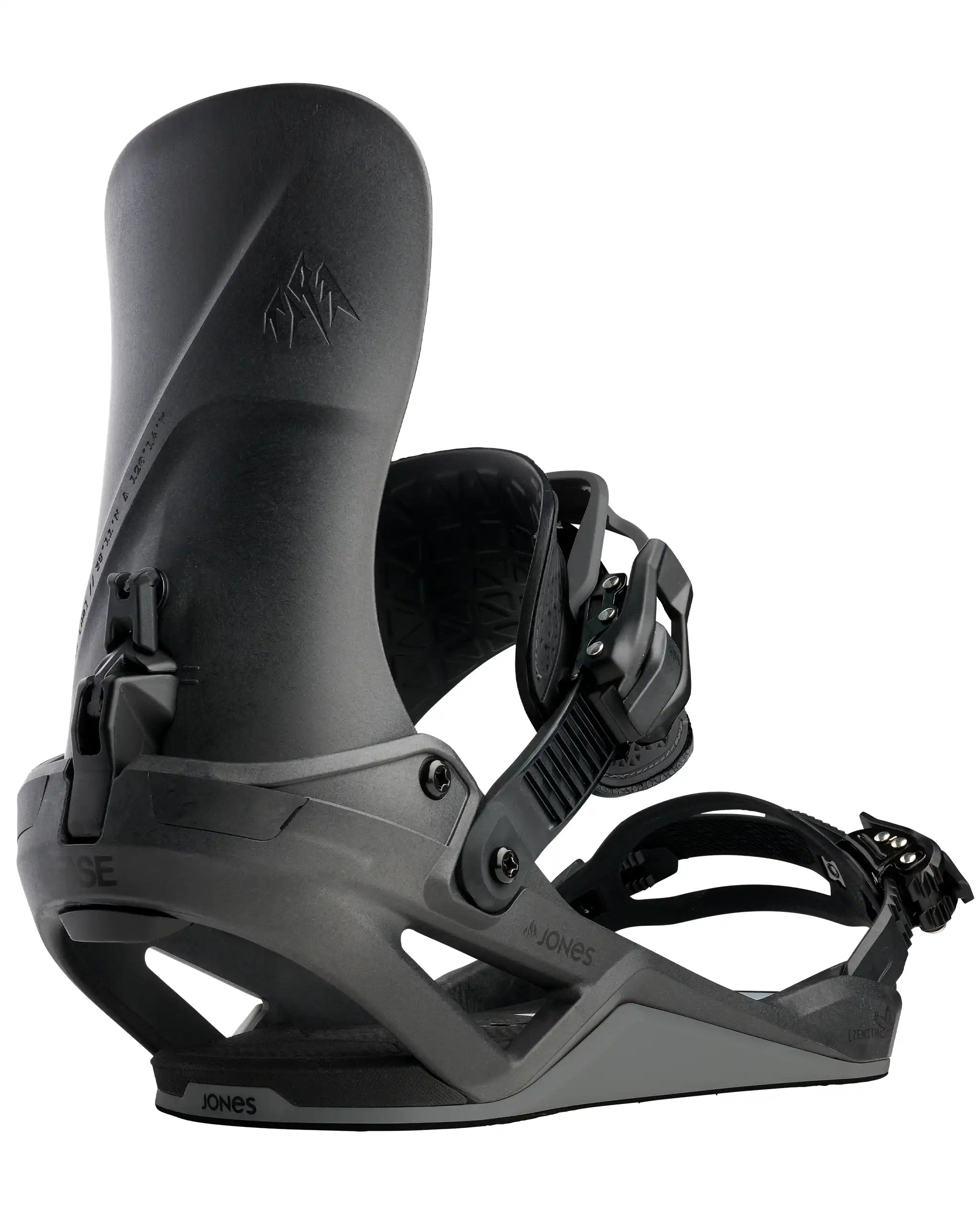 Zenith Fase Snowboard Bindings - Carbon Black 2027