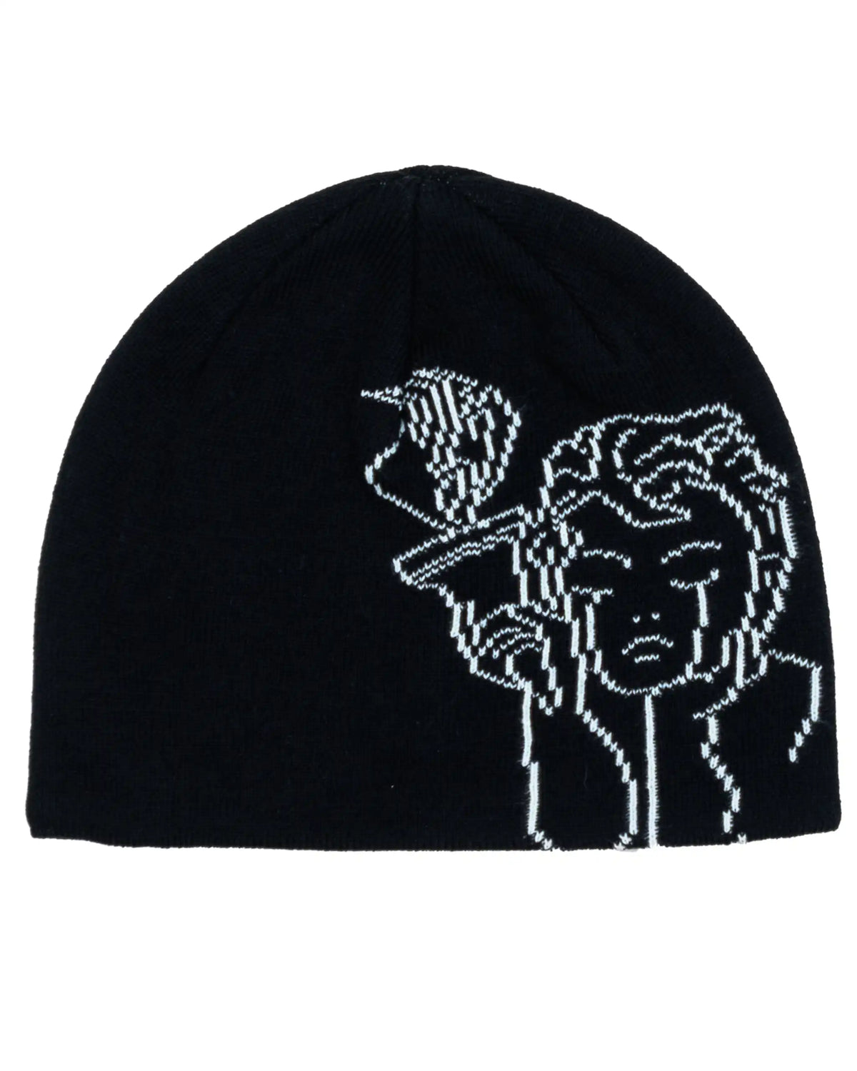BEYOND MEDALS Jacquard Angel Beanie - Black