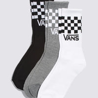 Bas Drop V Classic Crew Sock - White/Black