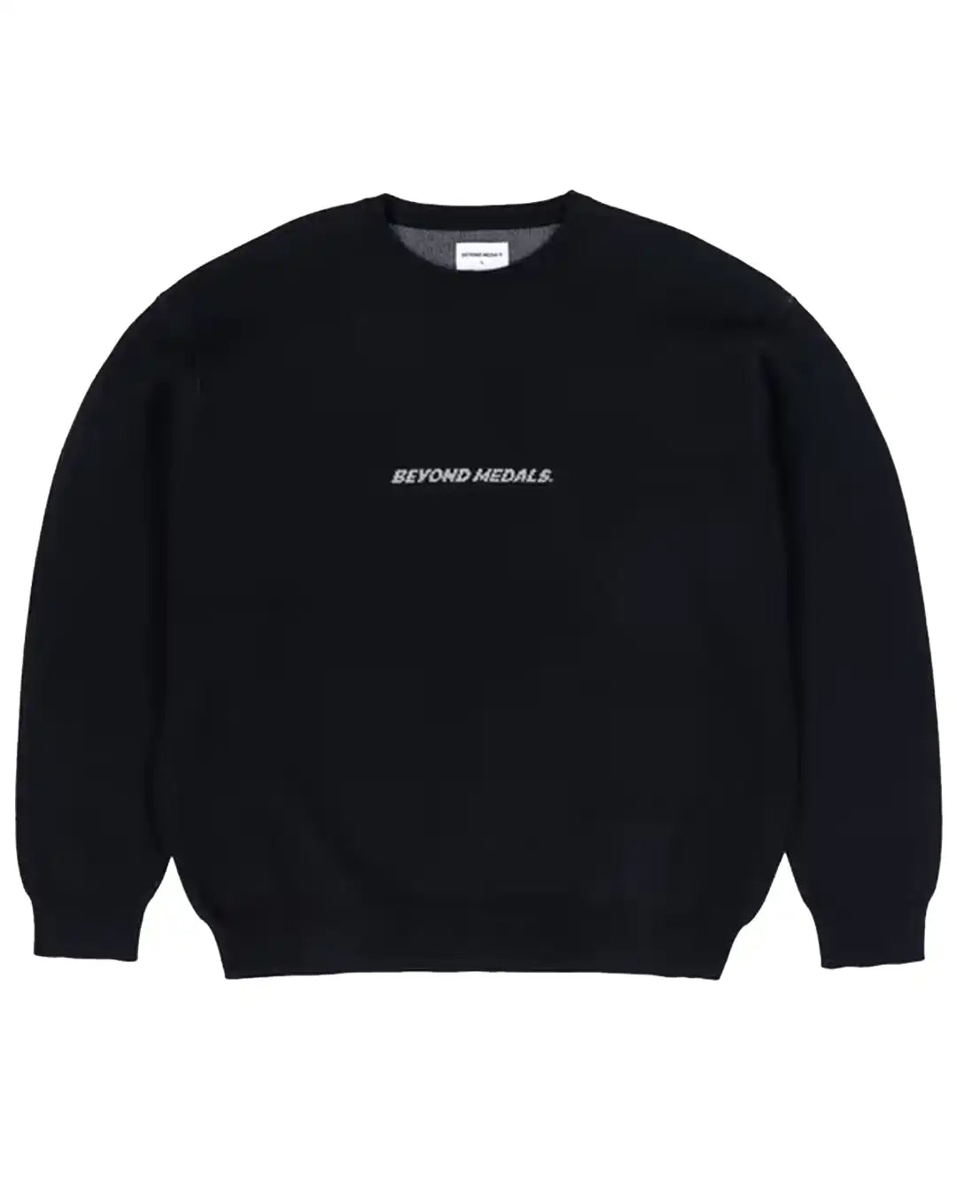 Cotton Ouaté Jacquard Knit - Black
