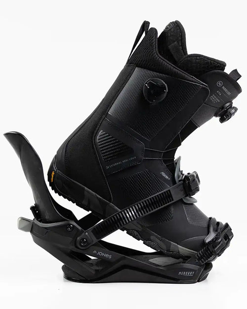 Mercury Fase Snowboard Bindings - Stealth Black 2027
