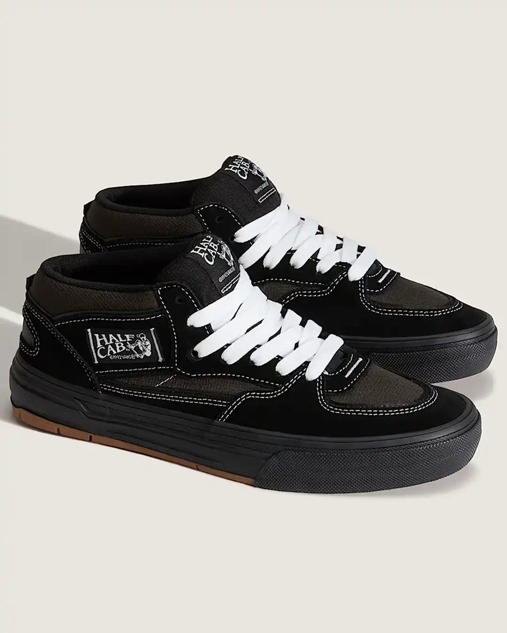 Souliers Skate Half Cab Wafflecup - Black/Asphalt
