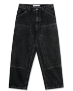 Big Boy Work Pants Knee Jeans - Silver Black