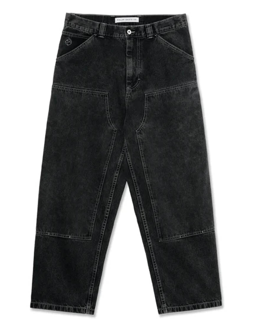 Jeans Big Boy Work Pants Knee - Silver Black