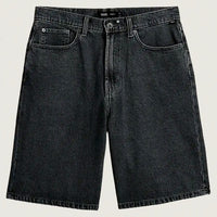 Check-5 Baggy Denim Shorts - Washed Black