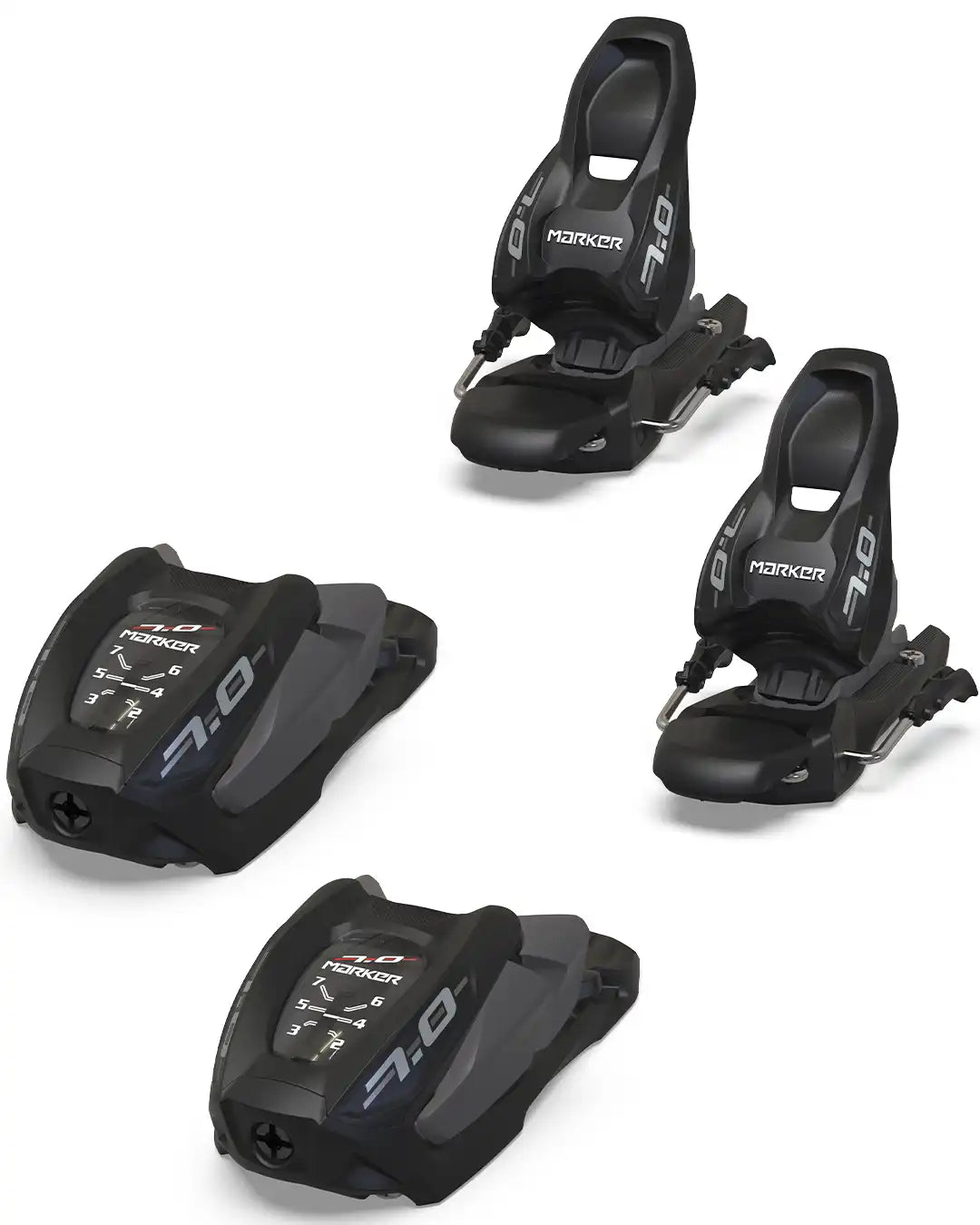 Marker 7.0 Ski Bindings - Youth Black/Anthracite 2027