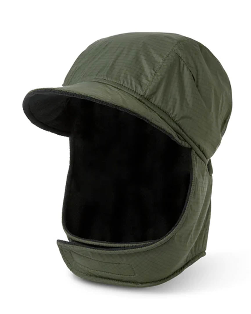 Luke Flap Cap Ripstop - Grey Green