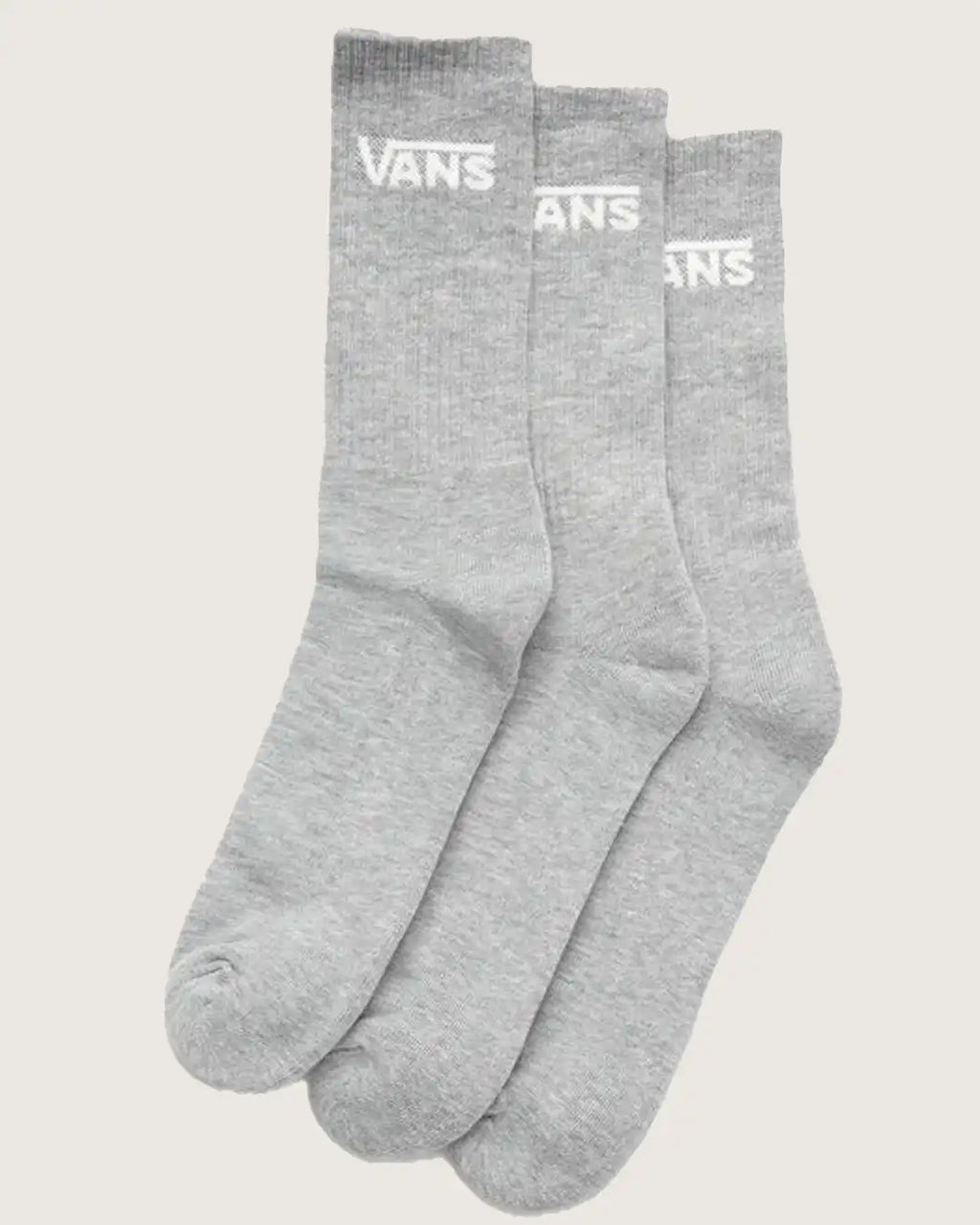 Classic Crew 3 Pack Socks - Heather Grey