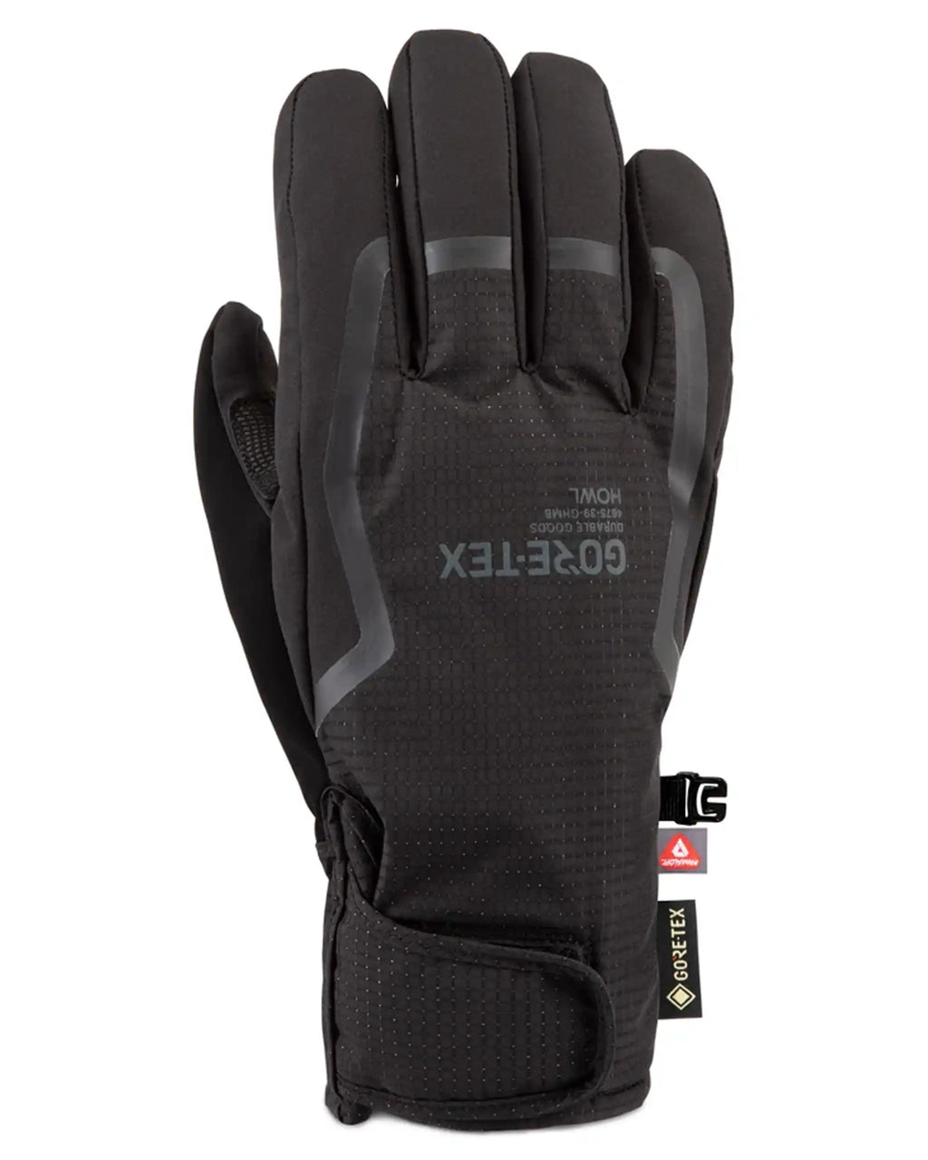 Gants Et Mitaines Helm Gore-Tex Glove - Black par HOWL – vue 2