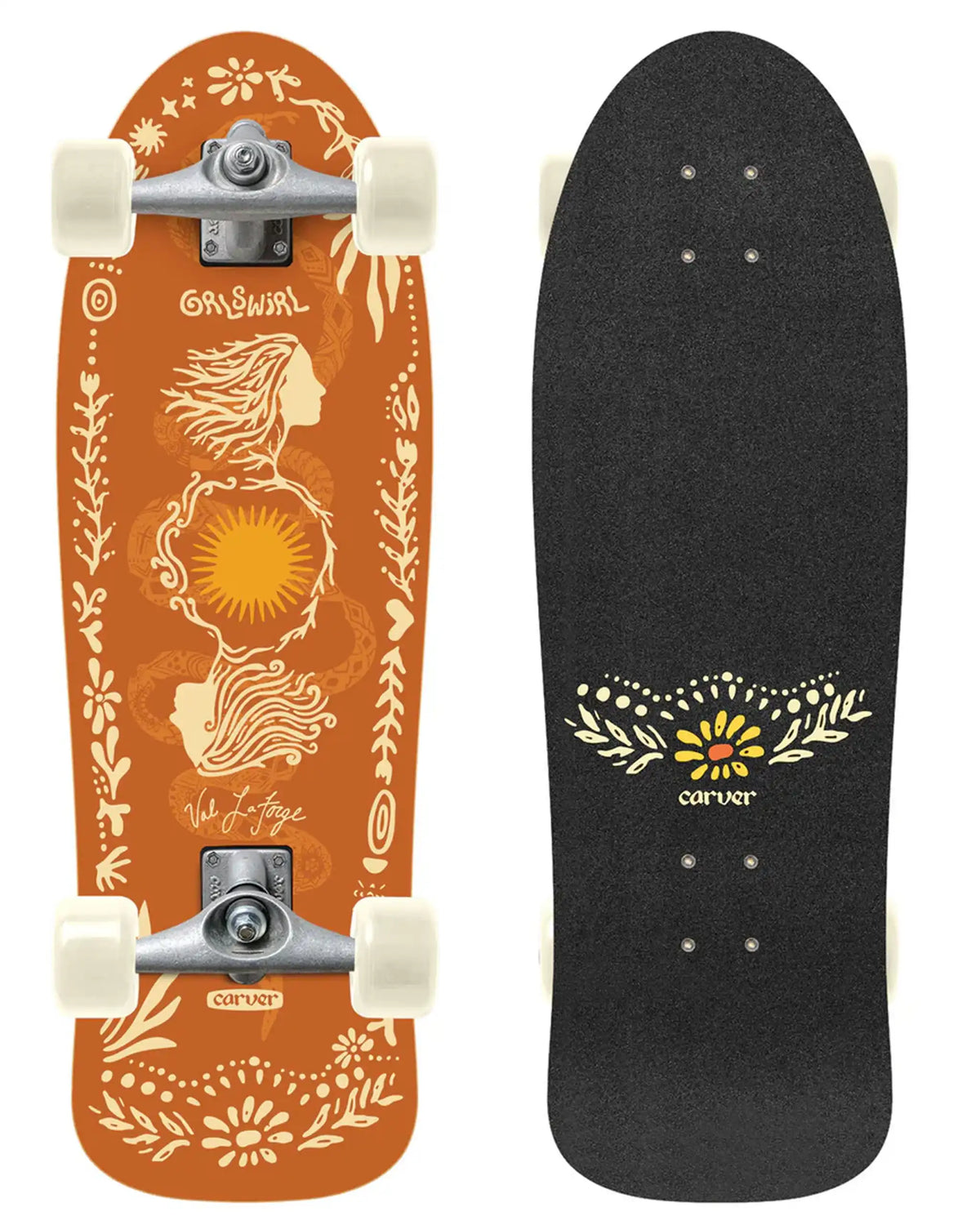Carver Cx Grlswirl Sunflower Complete Surfskate | Boutique Adrenaline