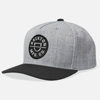 Crest C Mp Snapback Hat - Heather Grey/Black