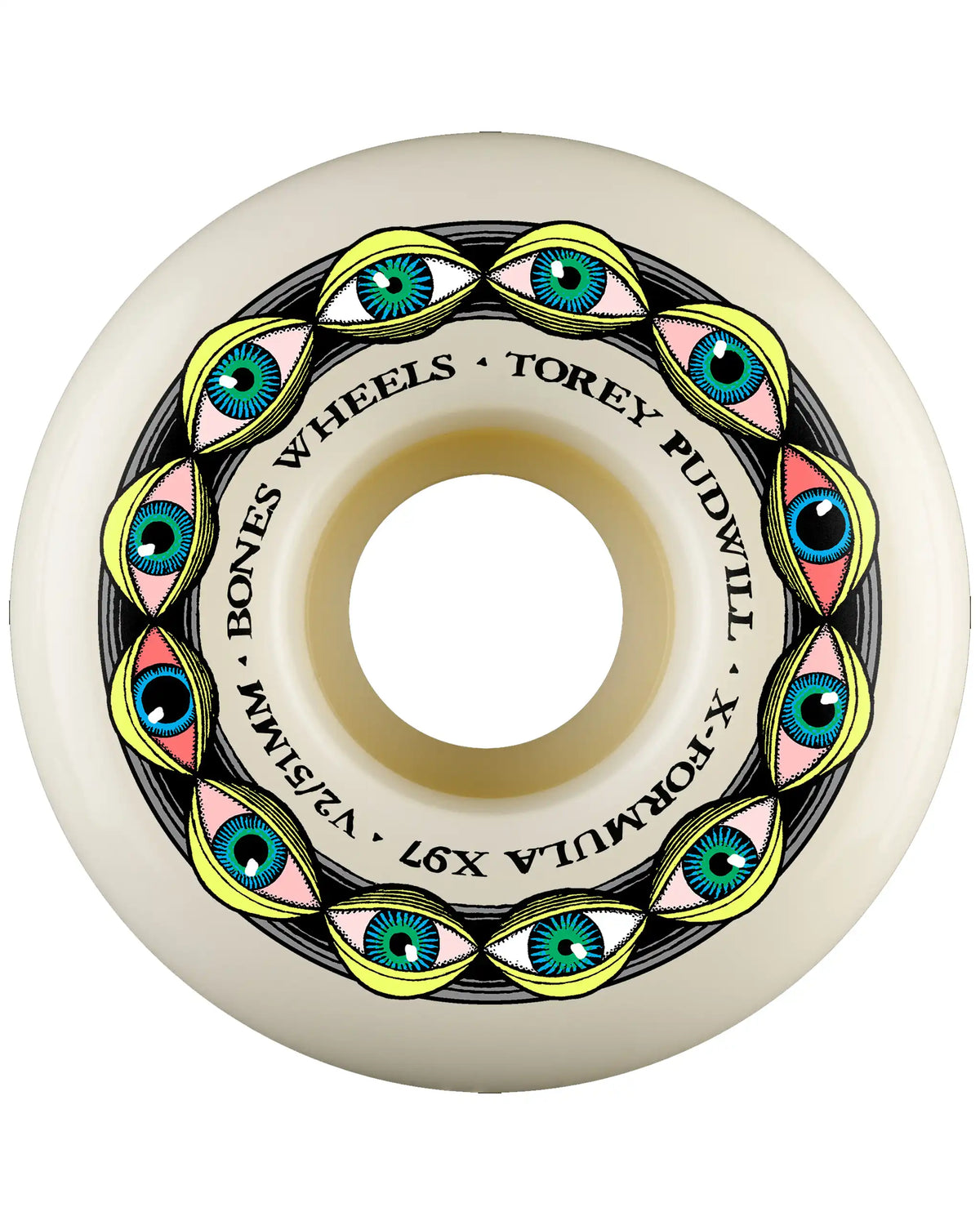 Roues De Skateboard Xf Pudwill Frying Eyes V2 - Natural par BONES