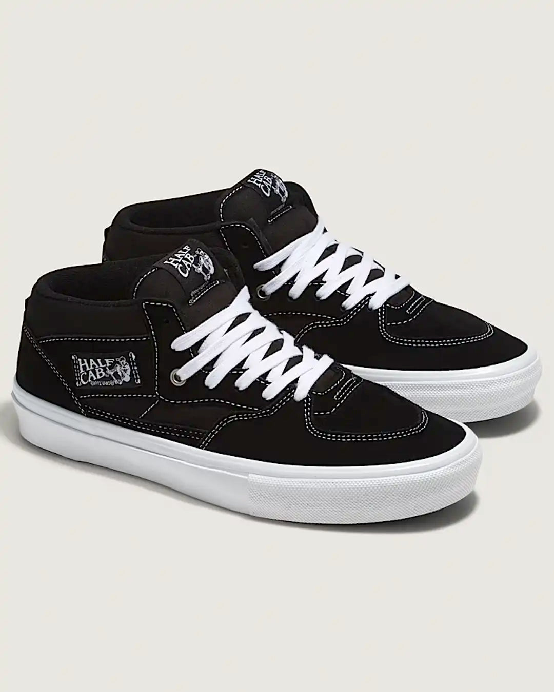 Skate Half Cab Shoes - Black/White