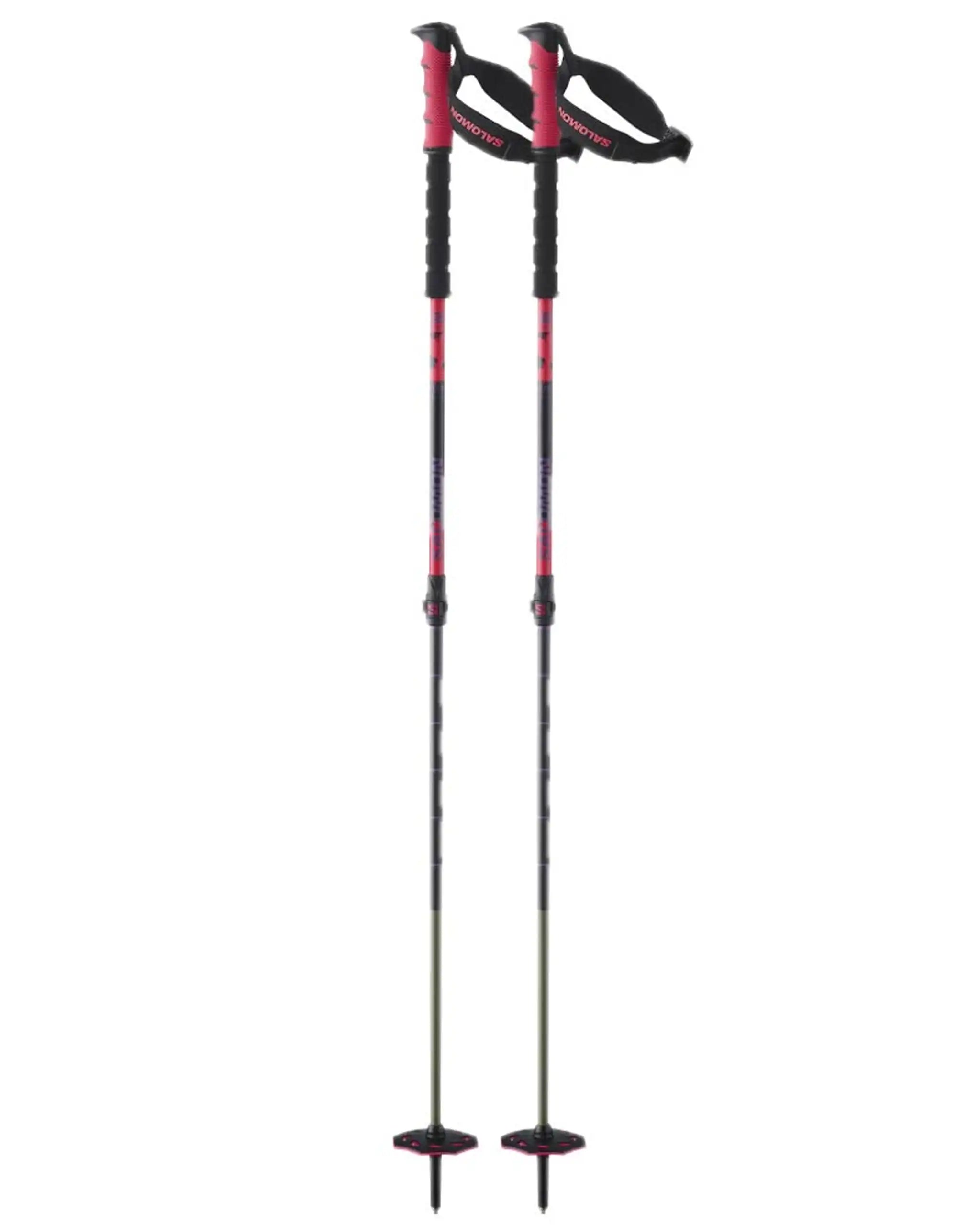 Bâtons de ski Pôles De Ski Steep Pro Vario S3 - Black/Red/Pansy par SALOMON