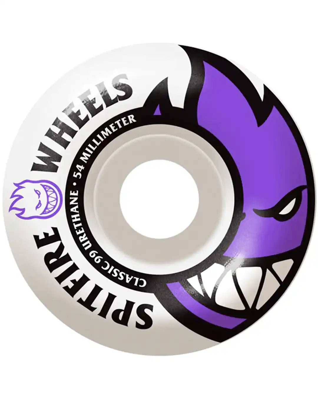 Bighead 99D Skateboard Wheels - White Purple 54mm