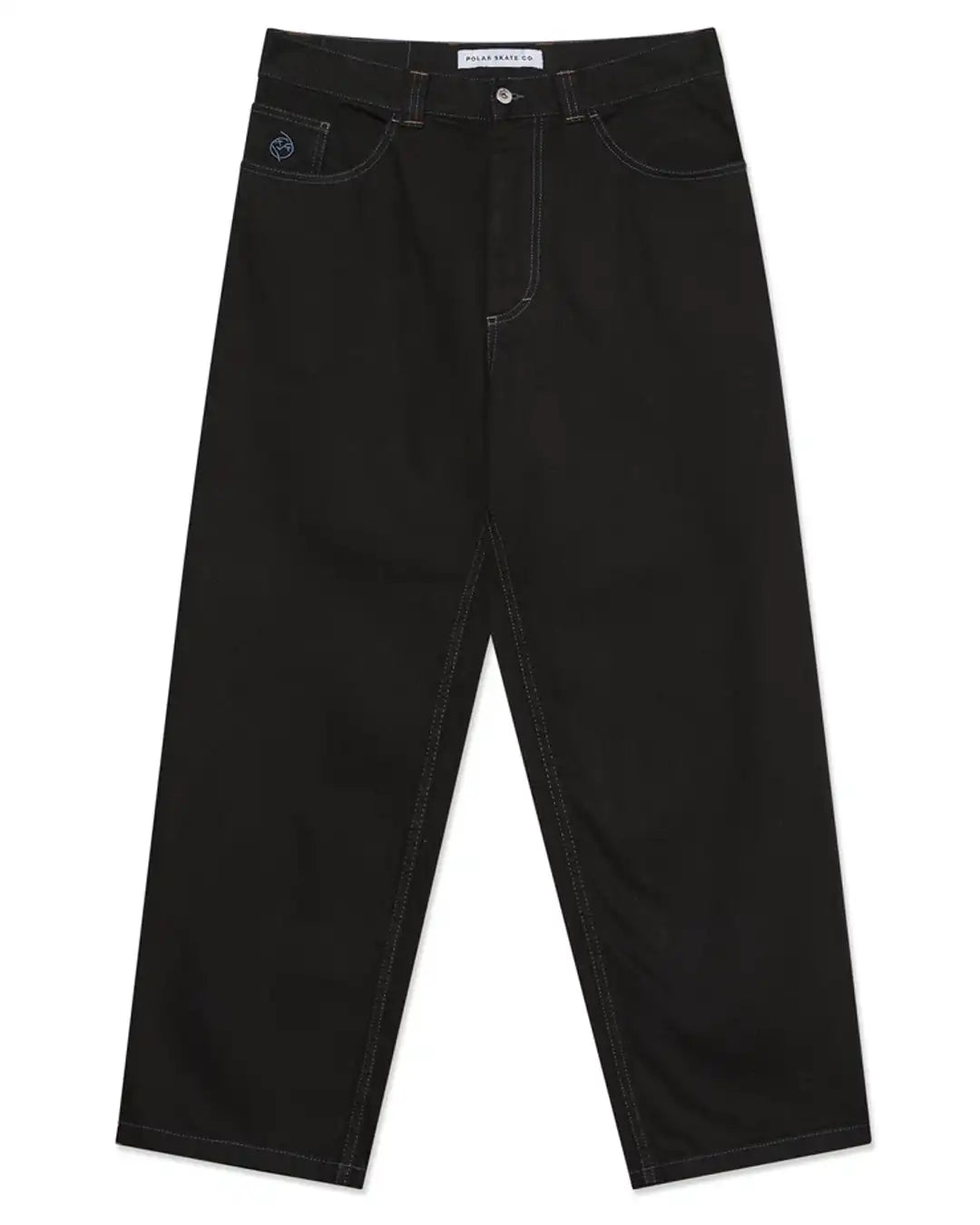 Big Boy Denim Jeans - Black/Blue Stitching