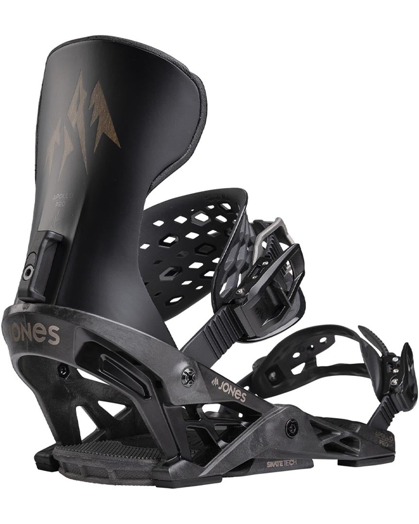 Apollo Pro Snowboard Bindings - Stealth Black 2027