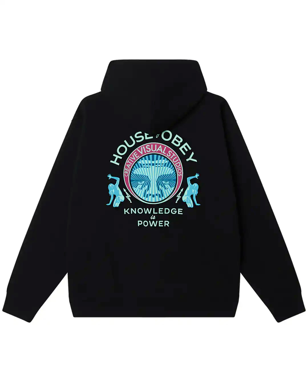 Knowledge Is Power French Terry Hoodie - Black