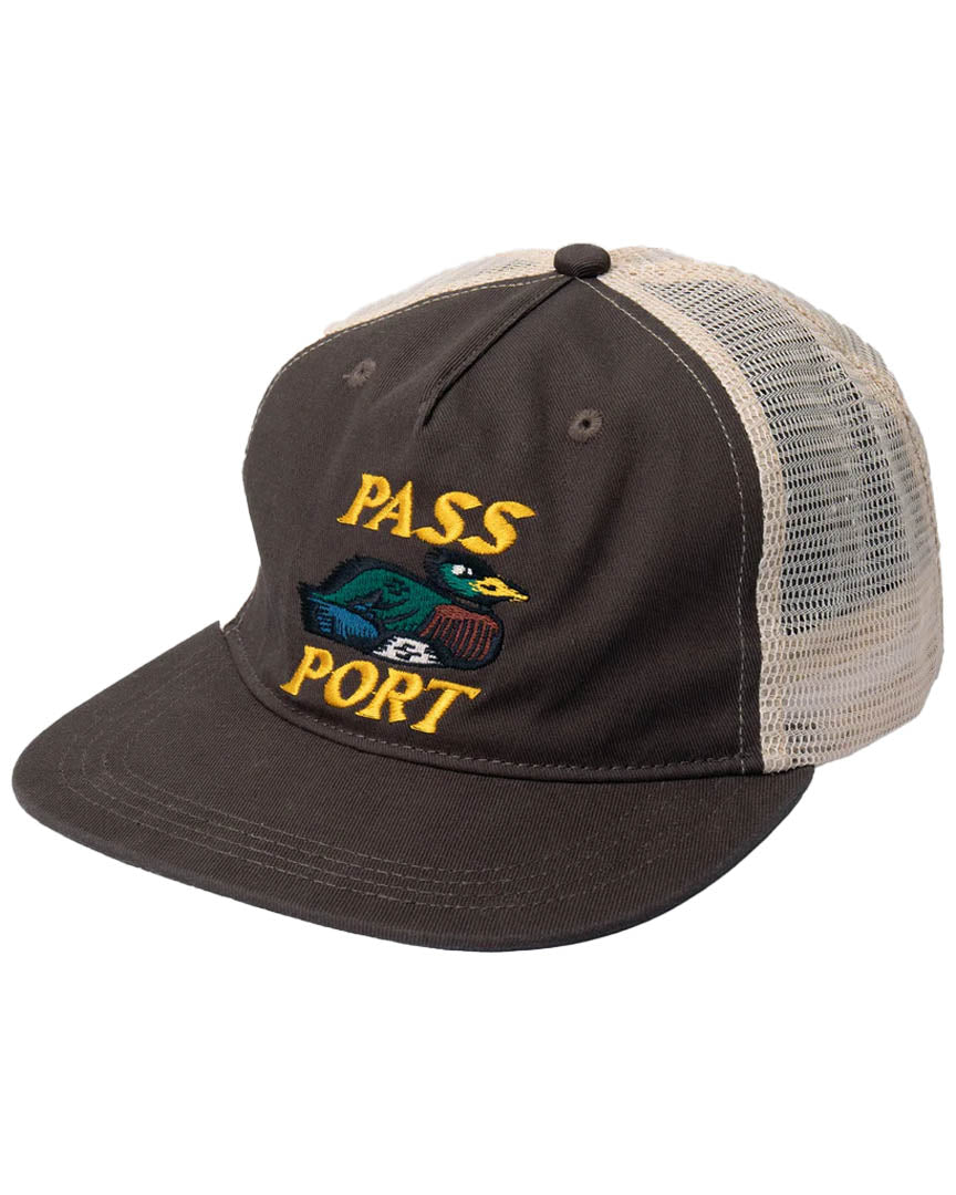 Fast Duck Workers Hat - Bark/Cream