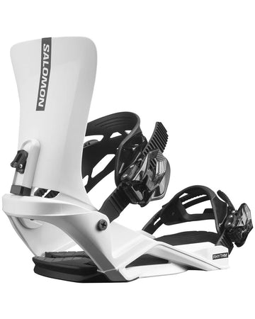 Rhythm Unisex Snowboard Bindings - White 2024