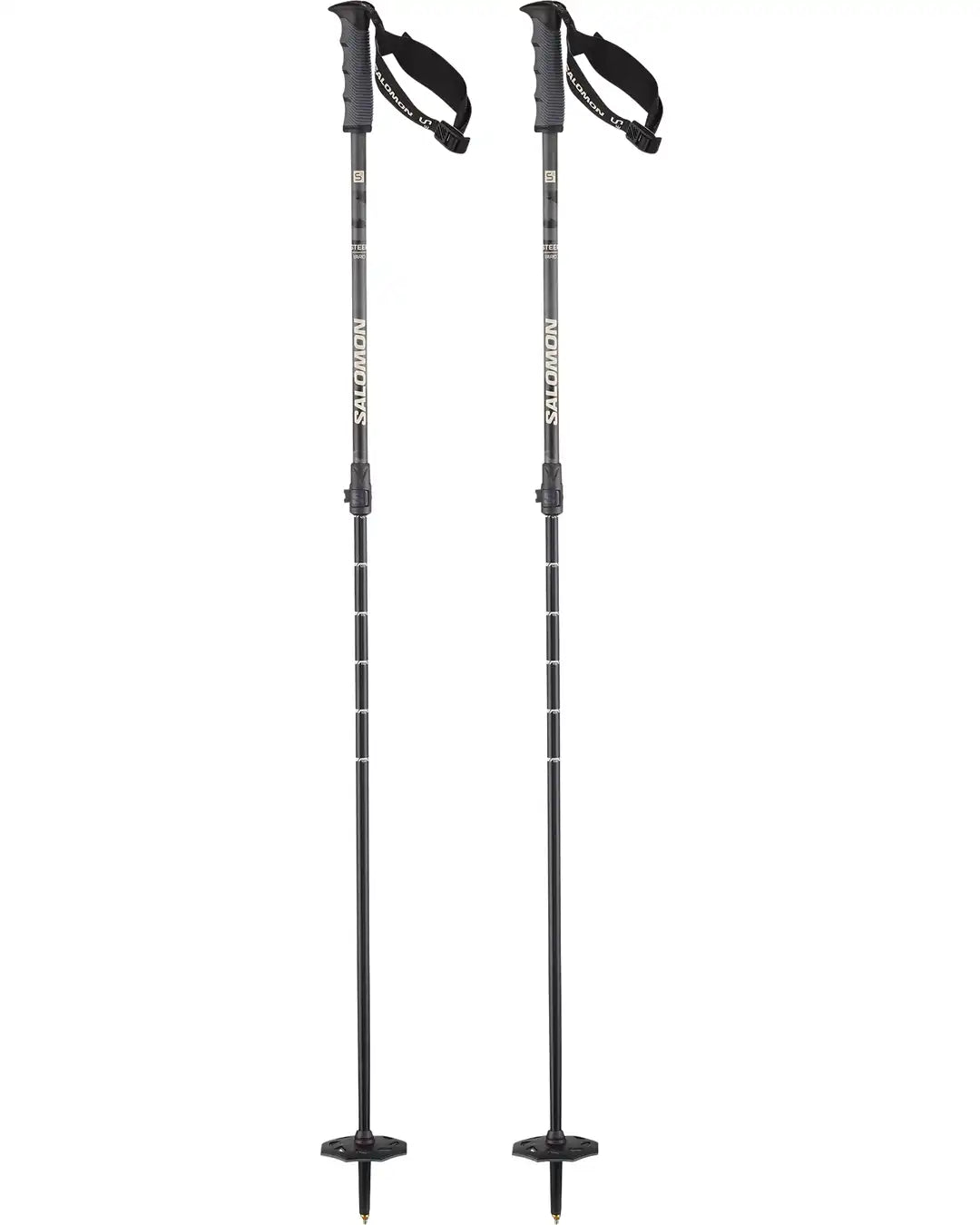 Steep Vario S3 Ski Poles - Black Ebony