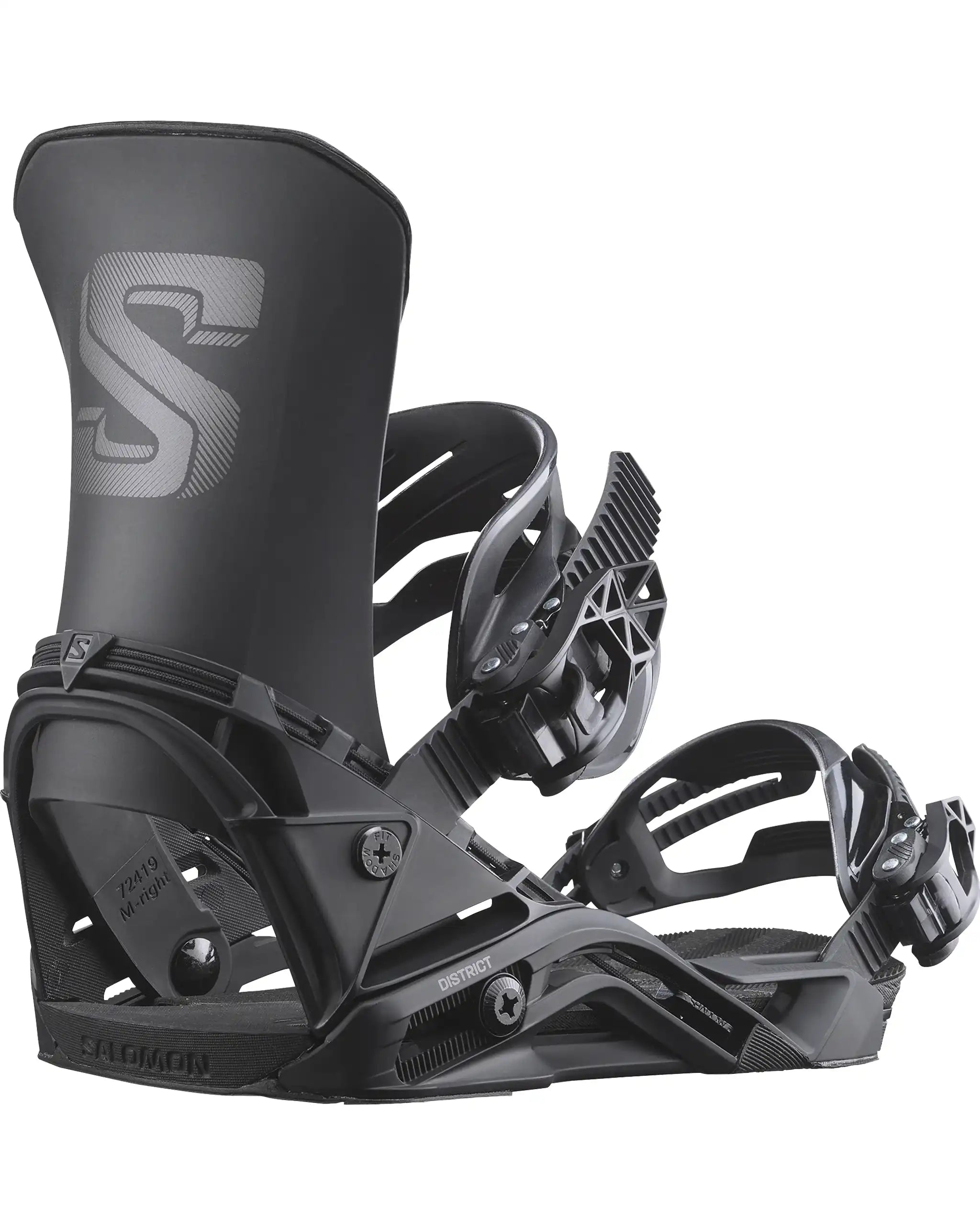 Fixation De Snowboard District - Black 2027