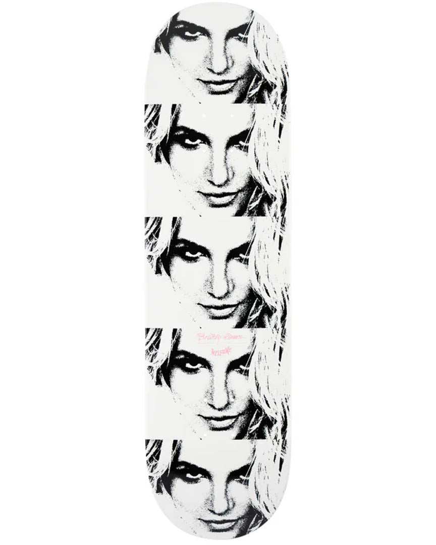 X Britney Spears Till The World Ends Skateboard Deck - White Dip
