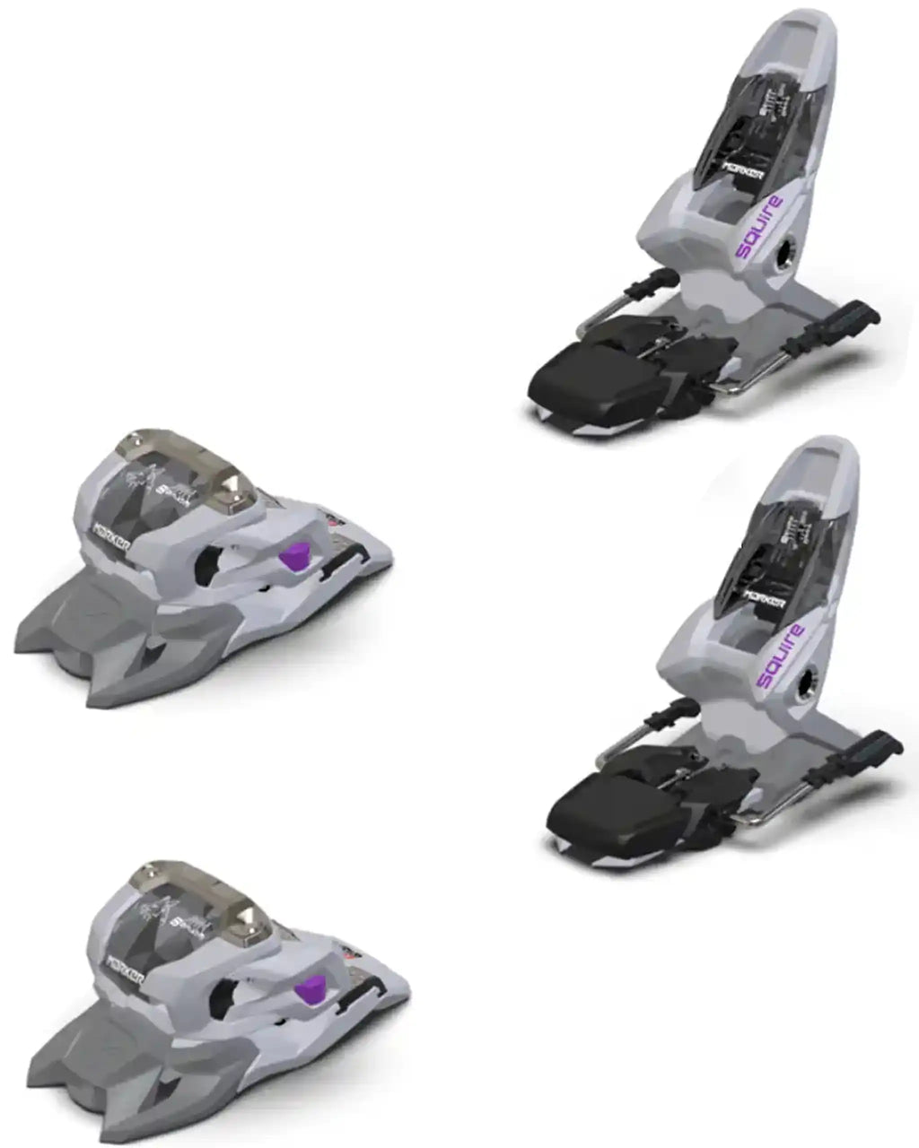 MARKER Squire 11 Ski Bindings - Grey/Purple 2027