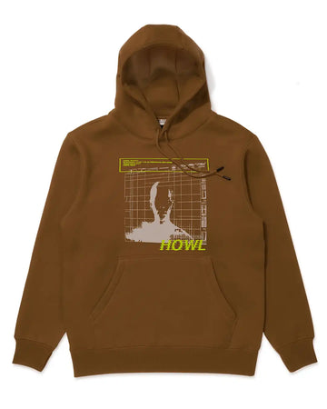 Hoodie Dwr Graphic - Brown