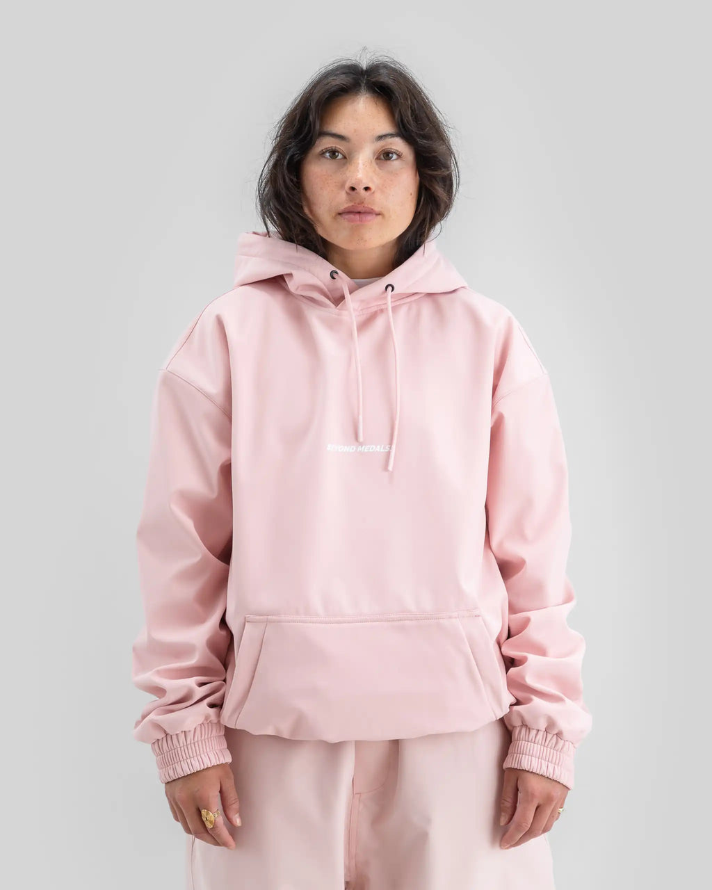 BEYOND MEDALS Softshell Hoodie - Pink – view 2