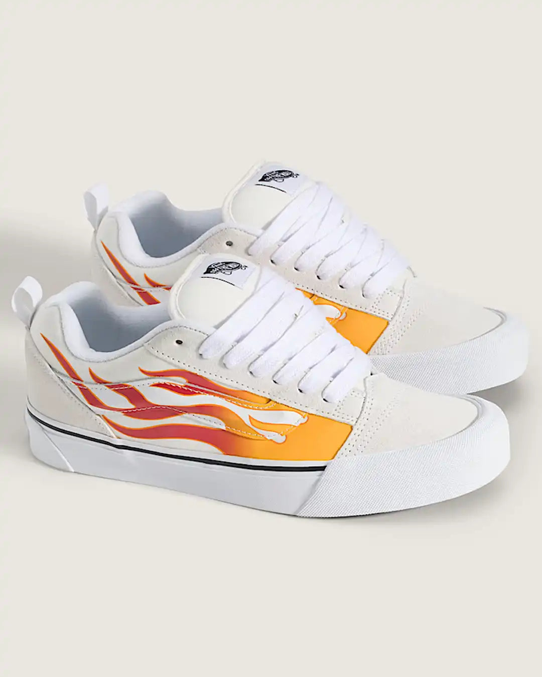 Knu Skool Shoes - Flame Cream