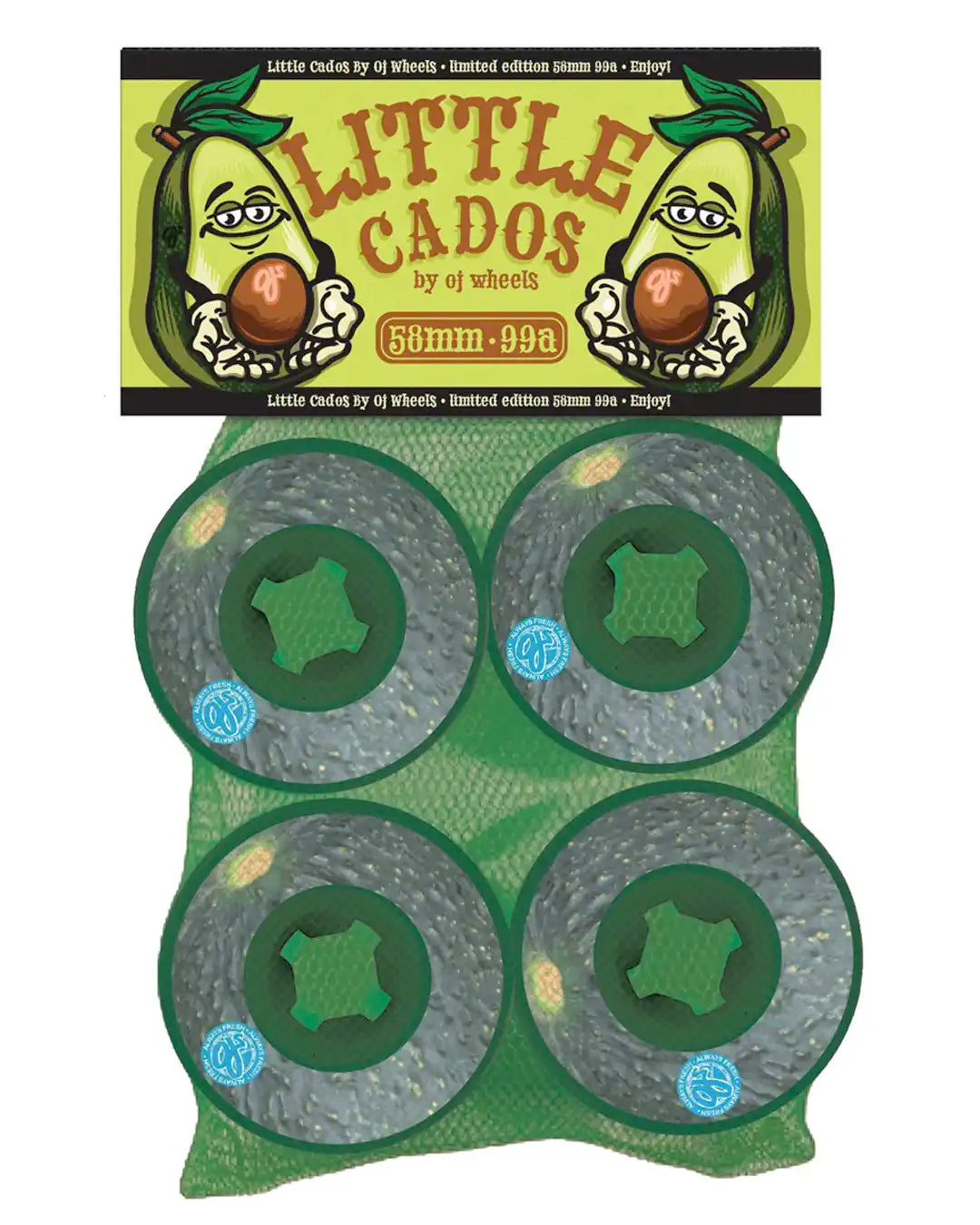 Avocado Lil Doodies 99A Skateboard Wheels - 58mm