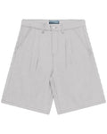 Double Pleated Shorts - Light Grey