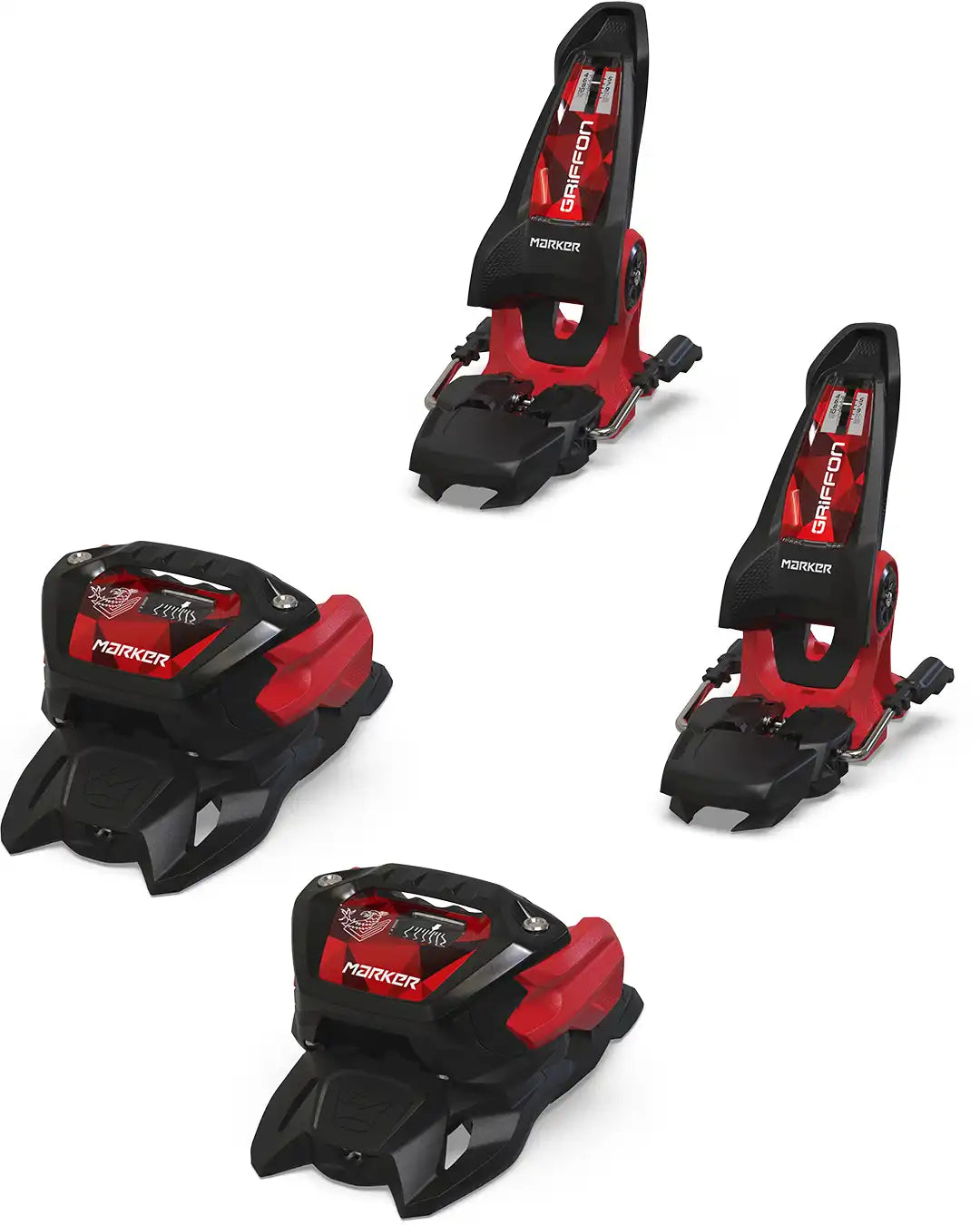 Griffon 13 Ski Bindings - Black/Red 2026