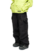 SOUVENIR Pleated Chino Snow Pants - Black – view 2