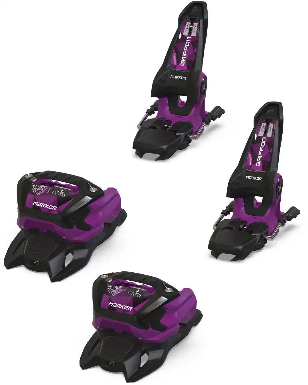 Fixation De Ski Griffon 13 - Black/Purple 2026