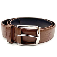 Logo Leather Belt - Brown