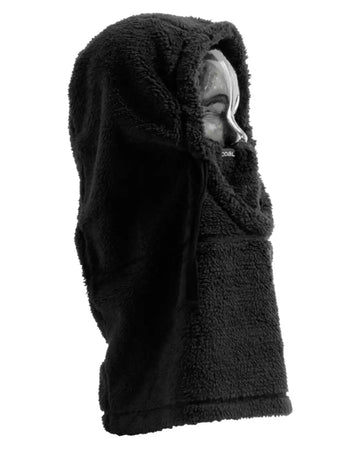 Neck Warmer Ridge Hood Tech Fleece - Black